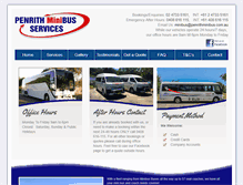 Tablet Screenshot of penrithminibus.com.au